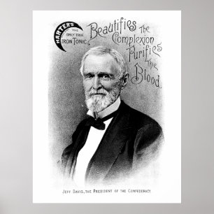 Póster Anuncio de cosecha Jefferson Davis