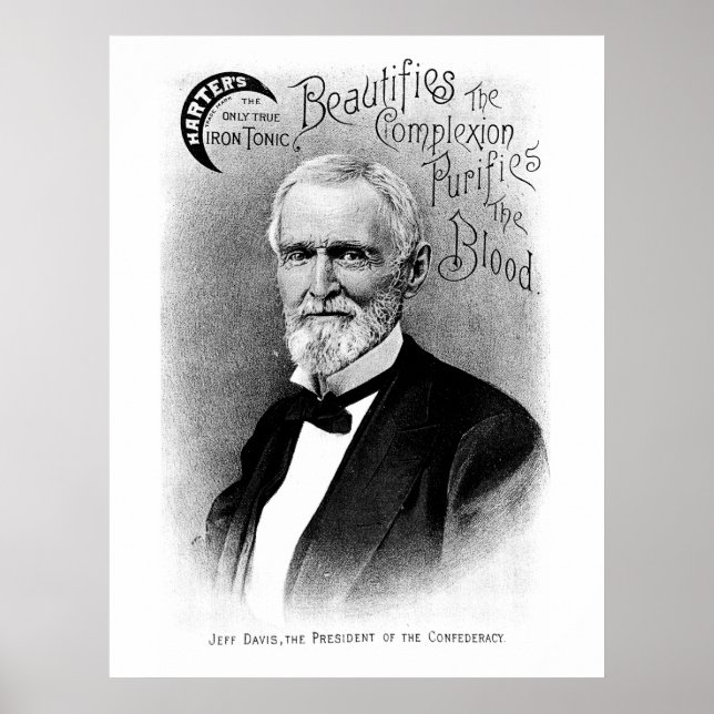 Póster Anuncio de cosecha Jefferson Davis (Frente)