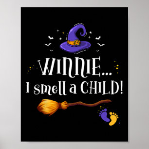 Póster Anuncio de embarazo de Halloween con sabor a vino