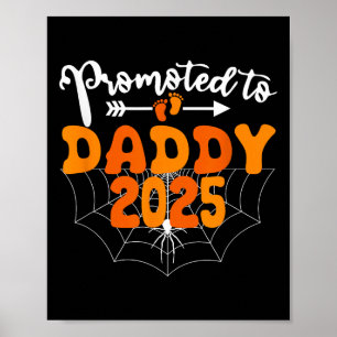 Póster Anuncio De Embarazo De Halloween De Papi 2025