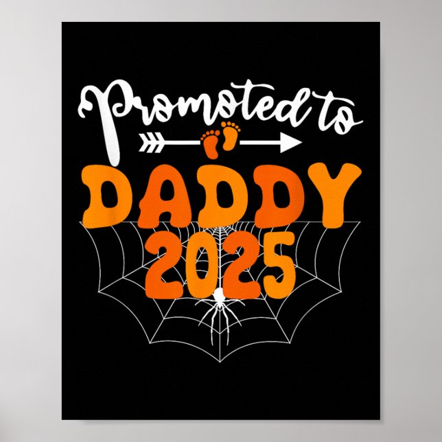 Póster Anuncio De Embarazo De Halloween De Papi 2025 (Frente)