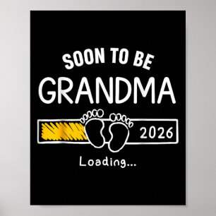Póster Anuncio De Embarazo De La Abuela 2026