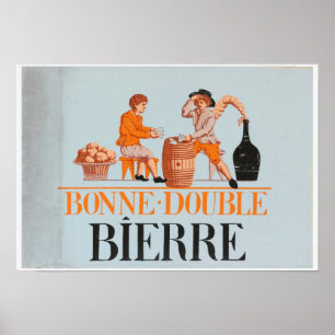 Póster Anuncio de época para Poster de cerveza francés