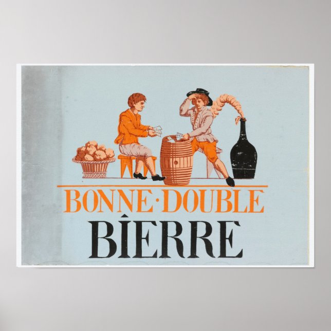 Póster Anuncio de época para Poster de cerveza francés (Frente)