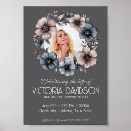 Póster Anuncio de Funeral Digital Descarga Instantánea