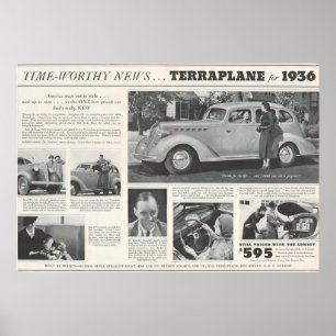 Póster Anuncio de Hudson Terraplane en 1936