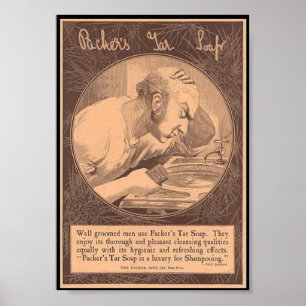 Póster Anuncio de jabón vintage