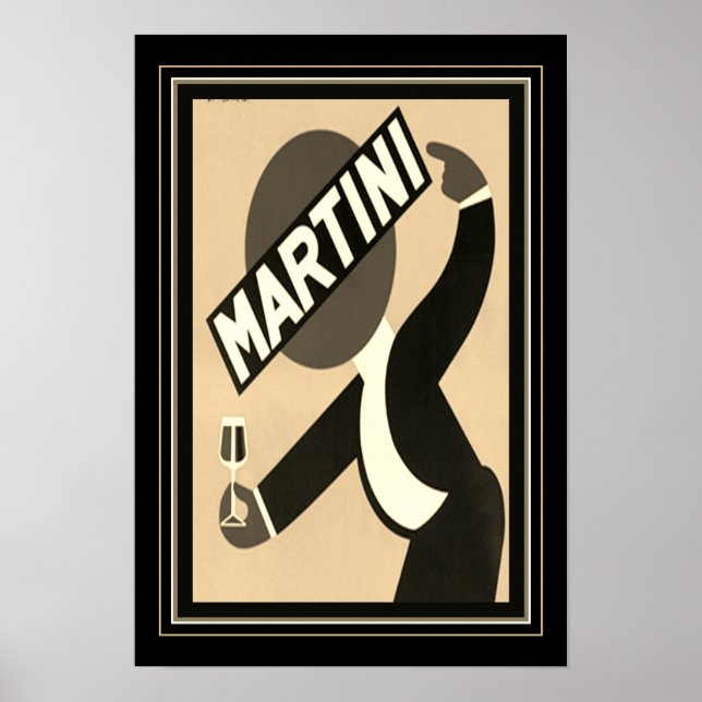 Póster Anuncio de Martini de 1938 (Frente)