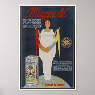 Póster Anuncio de pasta de época