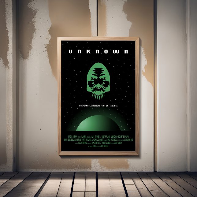 Póster Anuncio de película de terror de Sci-Fi, desconoci (Subido por el creador)