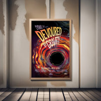 Anuncio de película de terror sobre ciencia ficció