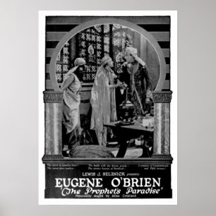 Póster Anuncio de película silenciosa de Poster de 1922