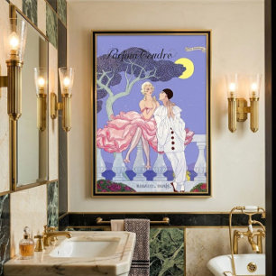 Póster Anuncio de perfume Art Deco Vintage 1922 reproduci