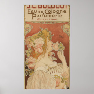 Póster Anuncio de perfume francés vintage