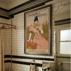 Póster Anuncio de perfume reproducido Art Nouveau vintage