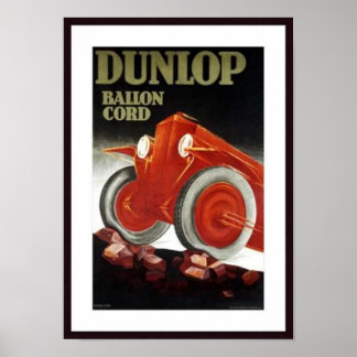 Póster Anuncio de piezas de automóvil de Dunlop Ballon Co