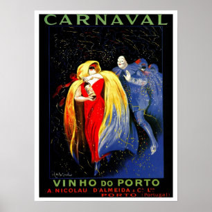 Póster Anuncio de porto del carnaval de Leonetto Cappiell