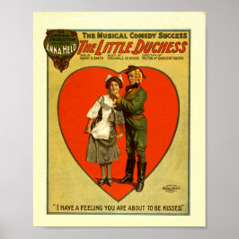 Póster Anuncio de programa de comedia vintage
