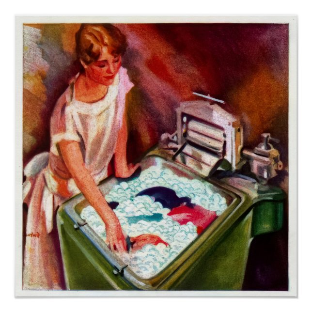 Póster Anuncio de revista de ensueño de ama de casa (Anverso)