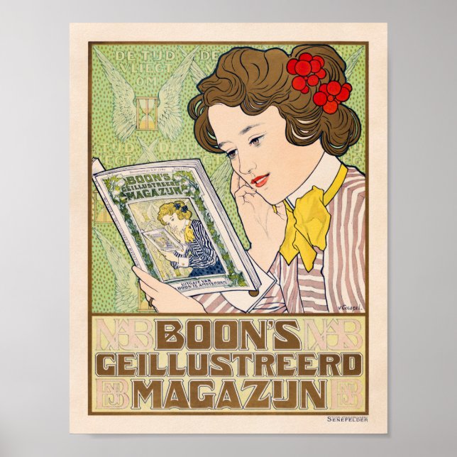 Póster Anuncio de revista vintage de Caspel (Frente)