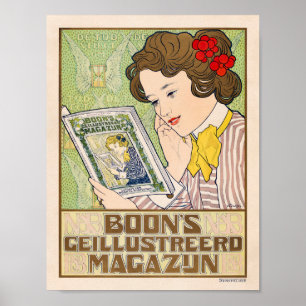 Póster Anuncio de revista vintage de Caspel Poster