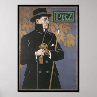 Póster Anuncio de ropa de cosecha PKZ