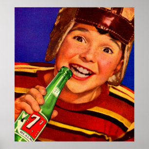 Póster Anuncio de soda de los años 1950