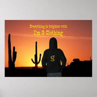 Póster Anuncio de Sunrise de I'm G Clothing - poster