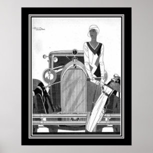 Póster Anuncio de Talbot de Art Deco de los años 20