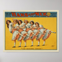 Anuncio de tropa de danza de época