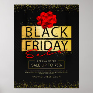 Póster Anuncio de venta minorista Black Friday de Black R
