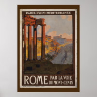 Anuncio de viaje vintage del Foro Romano
