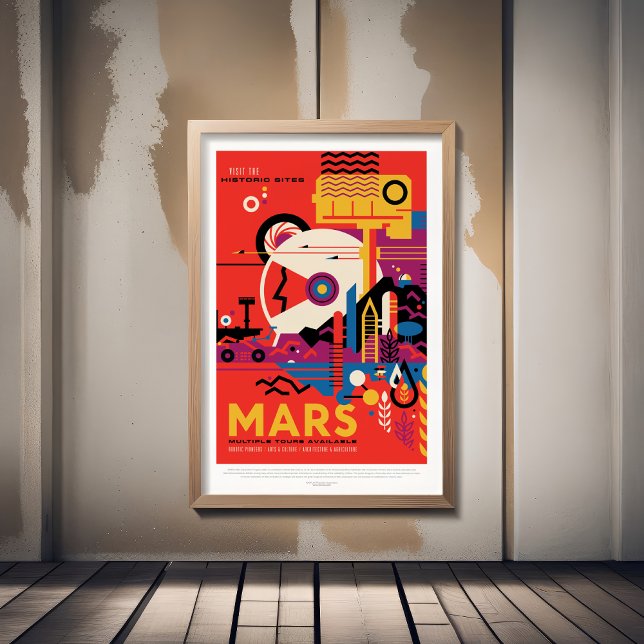 Póster Anuncio de viajes de ciencia ficción, Planet Mars (Subido por el creador)