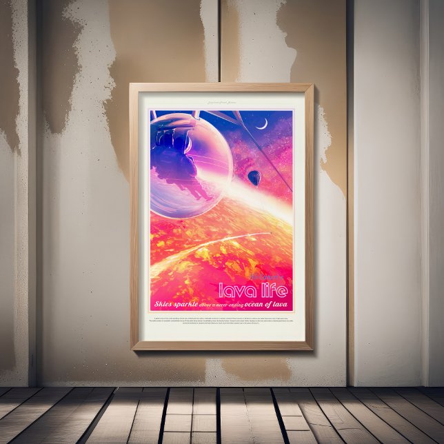 Póster Anuncio de viajes de Sci-Fi, Planet 55 Cancri e (Subido por el creador)