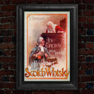 Póster Anuncio de Whisky Scotch de 1904