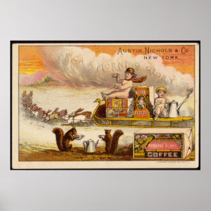 Póster Anuncio del café de Nueva York