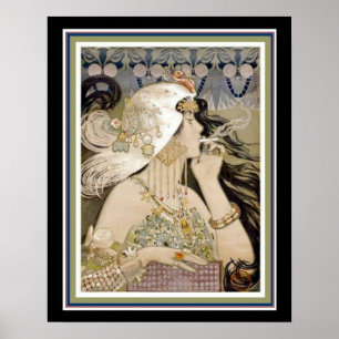 Póster Anuncio del cigarrillo de Nouveau de Manuel Orazi