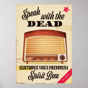 Póster Anuncio del fenómeno de la voz electrónica para la