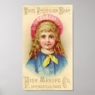 Póster Anuncio del jabón del vintage