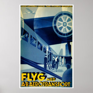 Póster Anuncio del viaje del vintage del transporte del