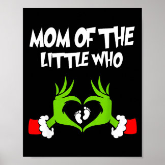 Póster Anuncio Divertido de Embarazo en Navidad Mamá De L