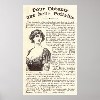 Póster Anuncio francés antiguo: Píldoras para mejorar el 