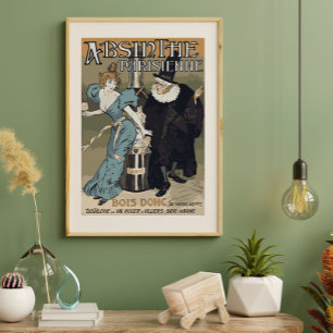 Póster Anuncio francés de Absinthe Parisienne Vintage