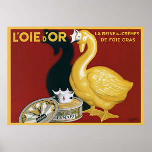 Póster Anuncio francés de Foie Gras