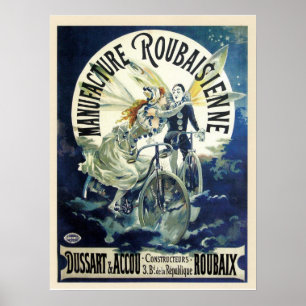 Póster Anuncio francés de la bicicleta del nouveau del