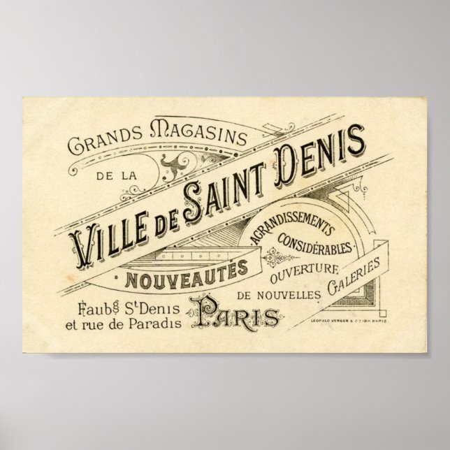 Póster Anuncio francés vintage 2 (Frente)