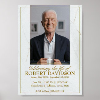 Póster Anuncio Funeral de Facebook Descarga Instantánea