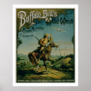 Póster Anuncio para el 'oeste salvaje y Co de Buffalo