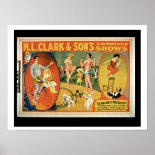 Póster Anuncio para 'los artistas más grandes del alambre