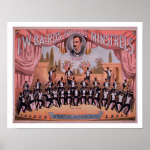 Póster Anuncio para 'los trovadores Famous de I.W.